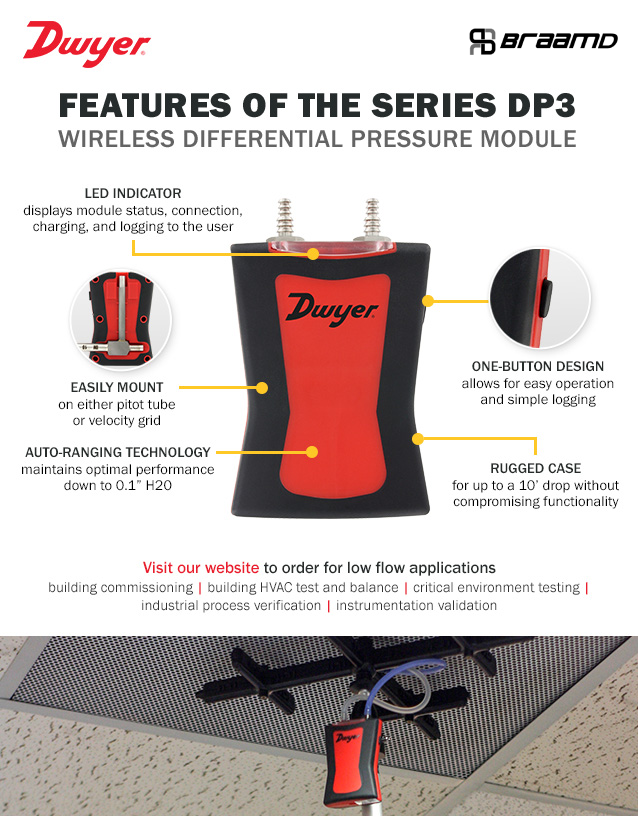 Dwyer Series DP3 Wireless Differential Pressure Module