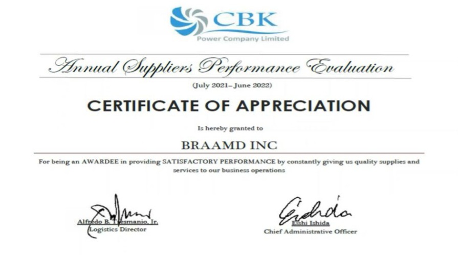 CBK 4th Annual Supplier Performance Evaluation Summit