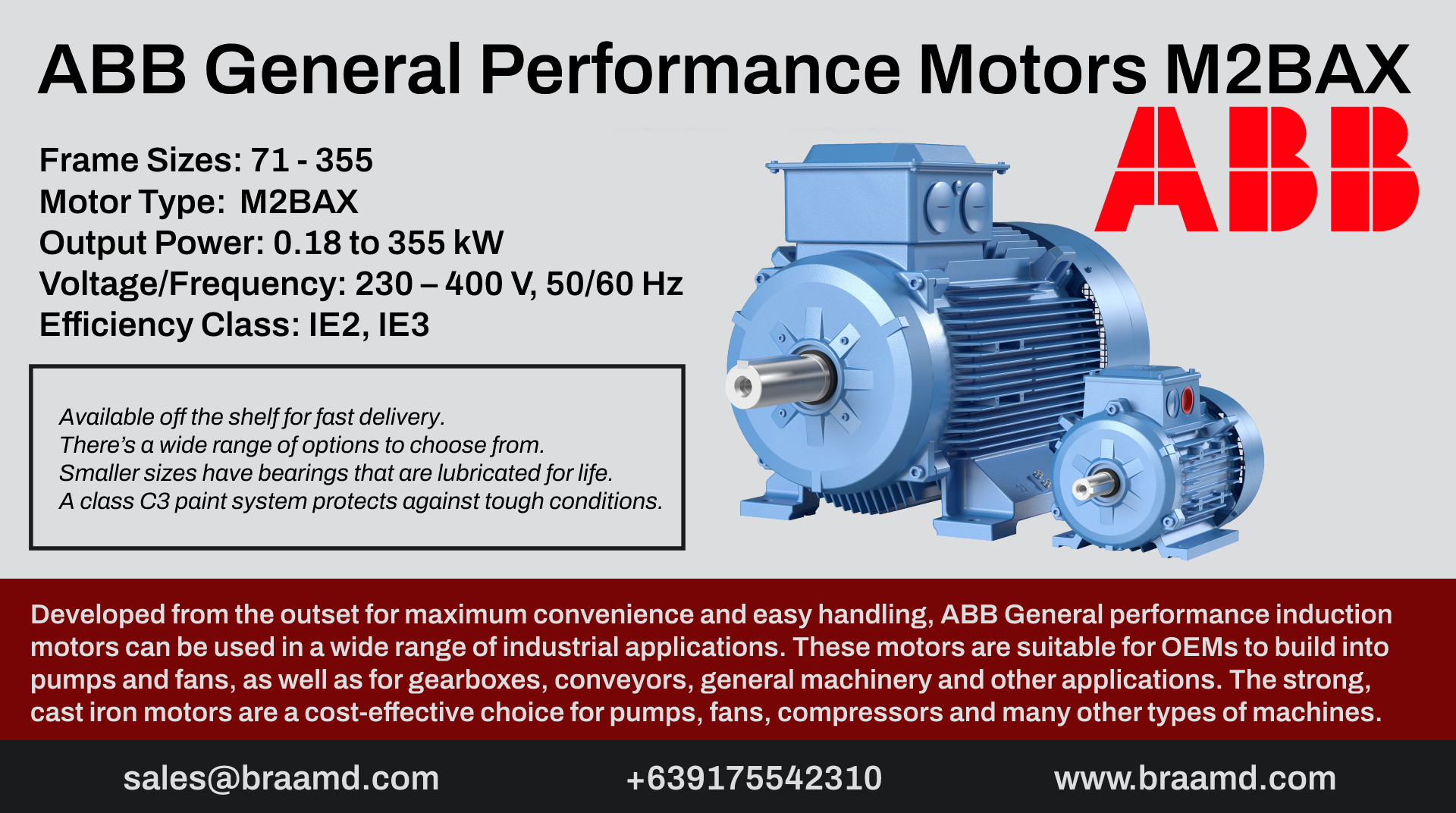 ABB General Performance Motors - M2BAX