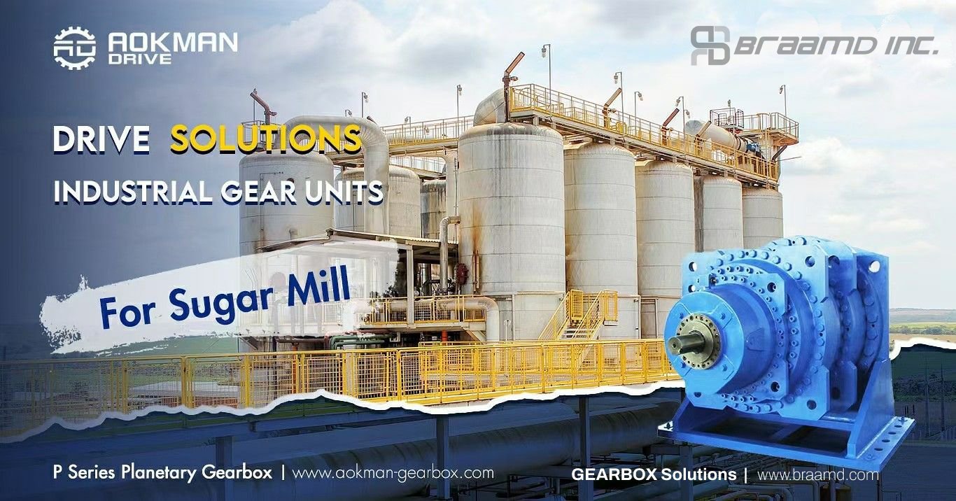 AOKMAN P Series Planetary Gearbox - For Sugar Mill Applications
