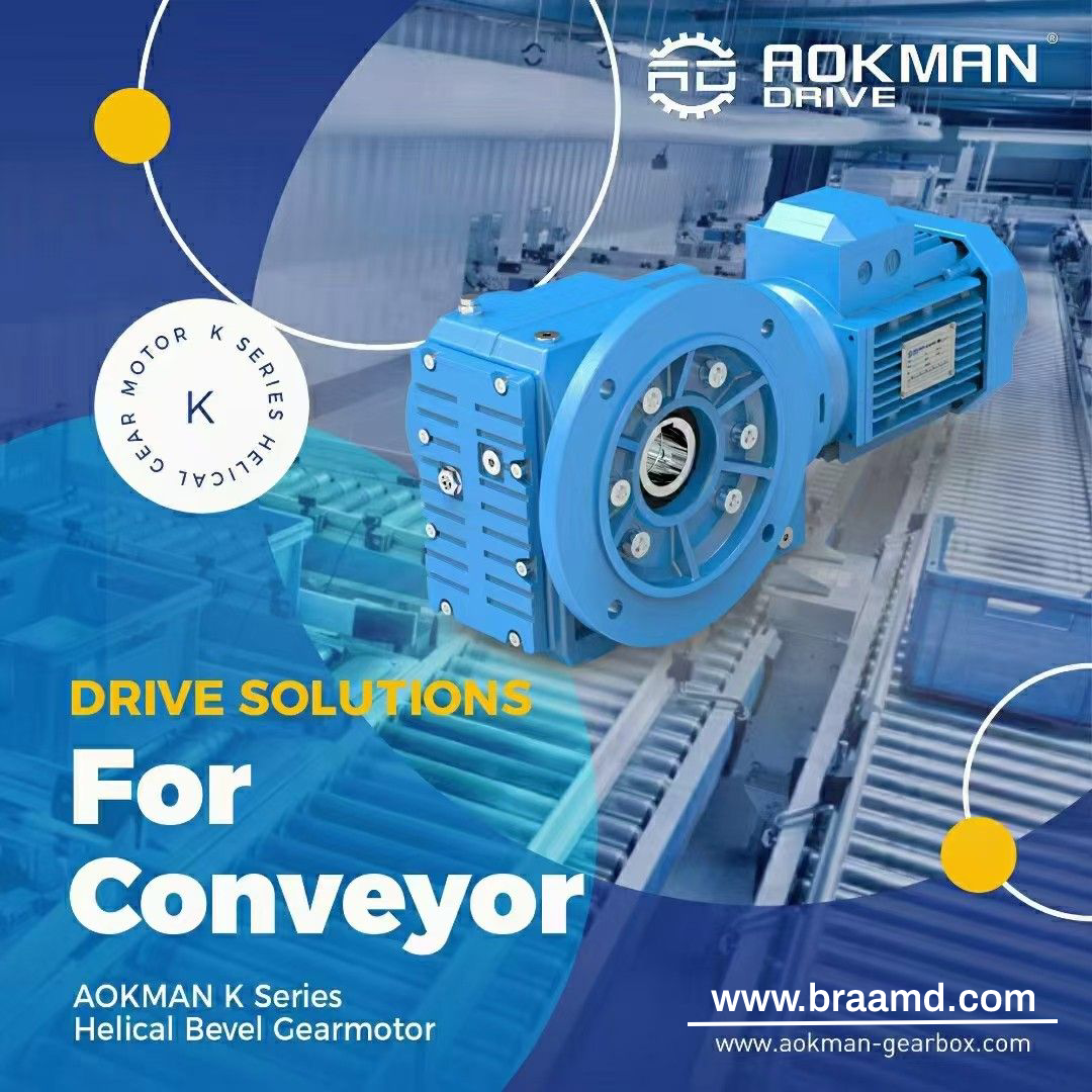 Aokman Helical - Helical Bevel Gear Motors - K SERIES