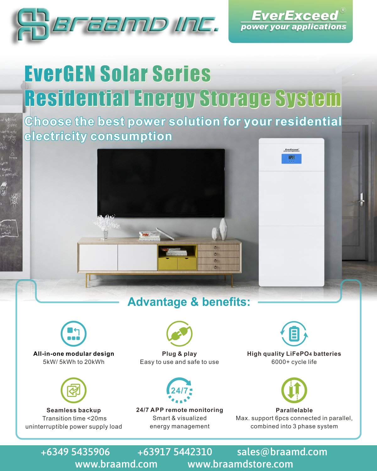 EverExceed EverGen Solar Series - Residential Energy Storage System