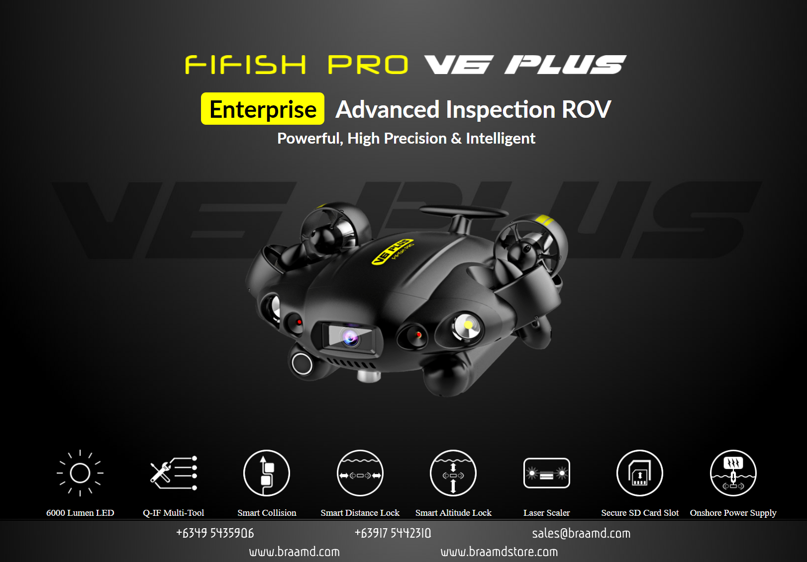 Fifish PRO V6 Plus - Enterprise Advanced Inspection Remotely Operated Vehicle