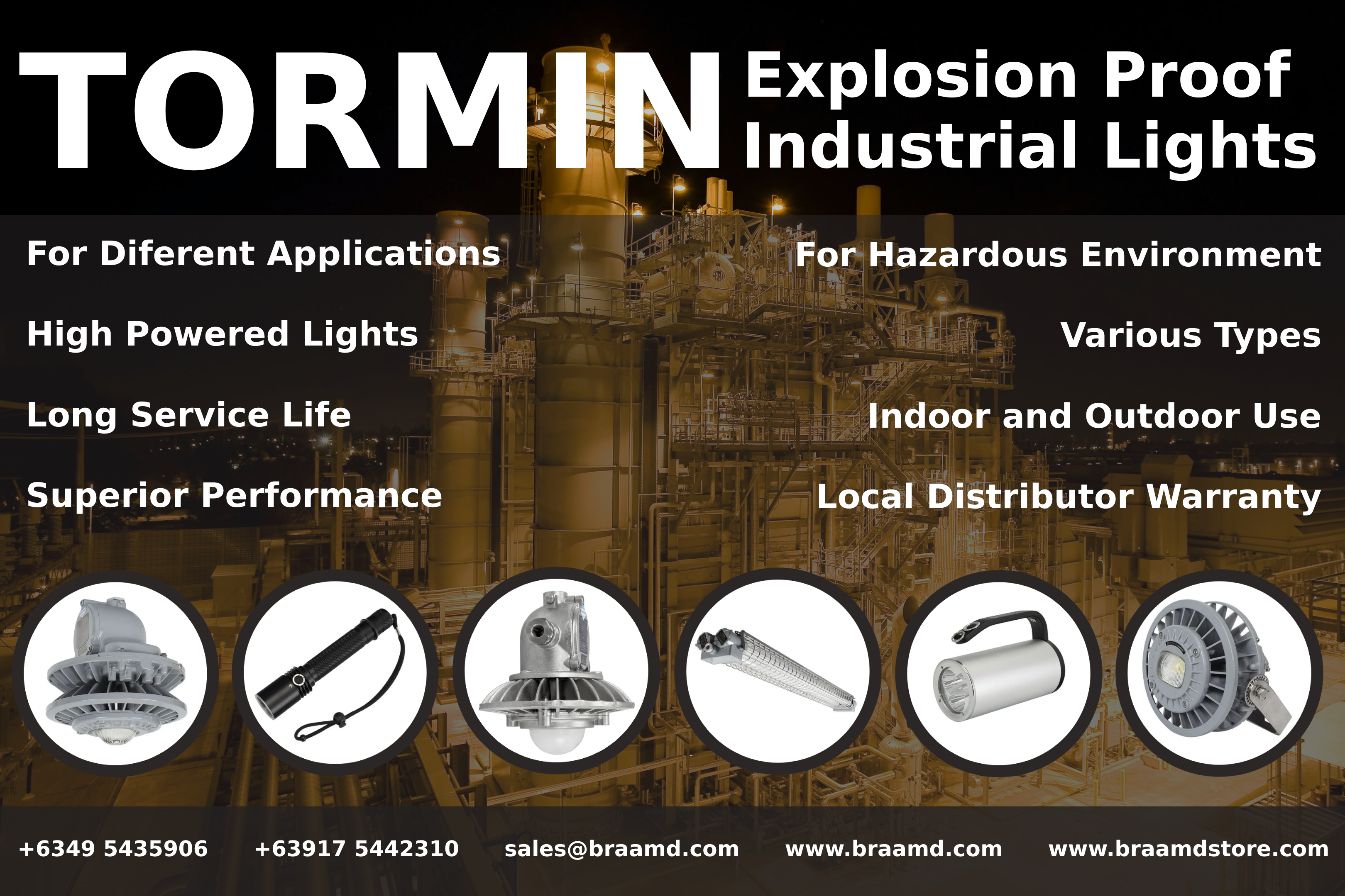 TORMIN Industrial Lighting Explosion Proof Lighting