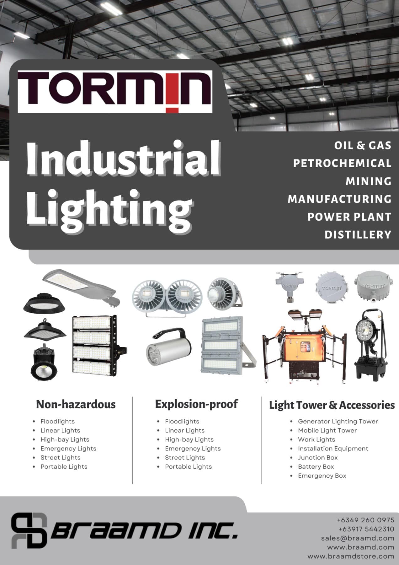 Tormin Non-Hazardous & Explosion Proof Lights