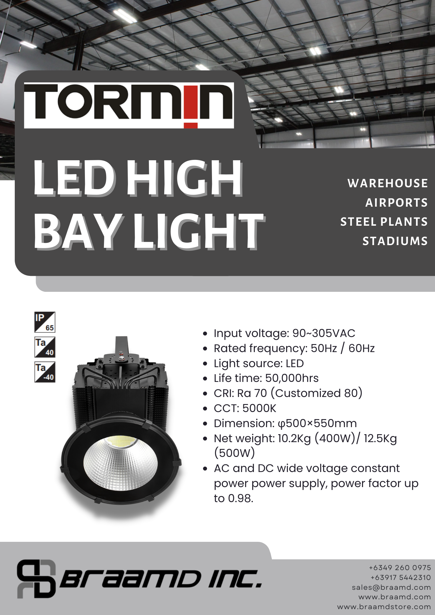 Tormin ZY8107 High Bay Lights