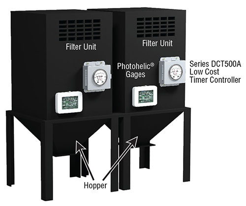 DCT500A DCT1000 Timer controllers in dust collection applications 