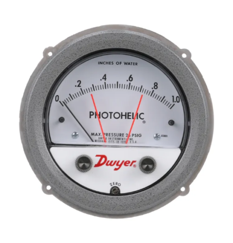 Dwyer SERIES A3000 PHOTOHELIC PRESSURE SWITCH GAGE