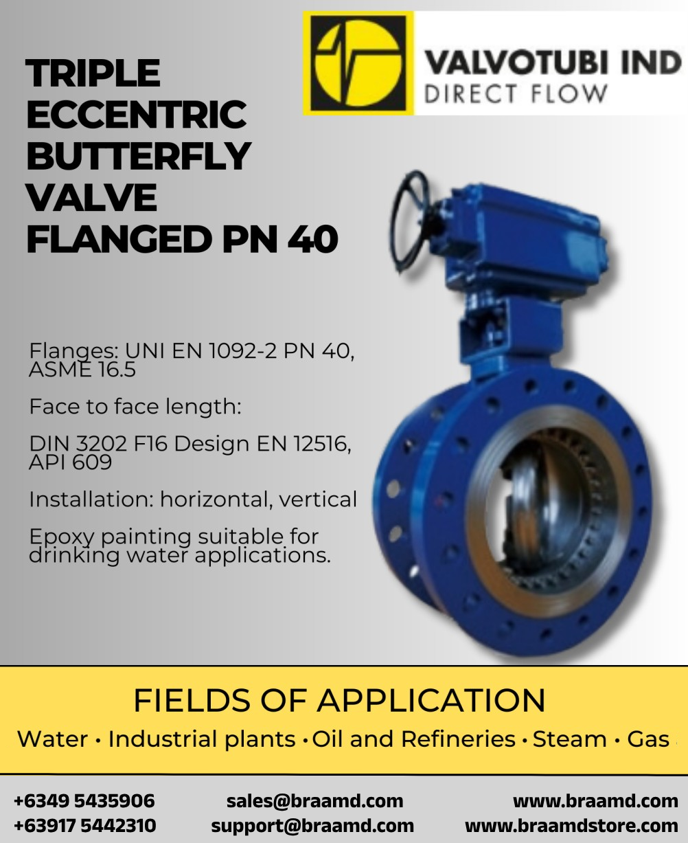 Flanged Butterfly Valve Triple Eccentric PN 40