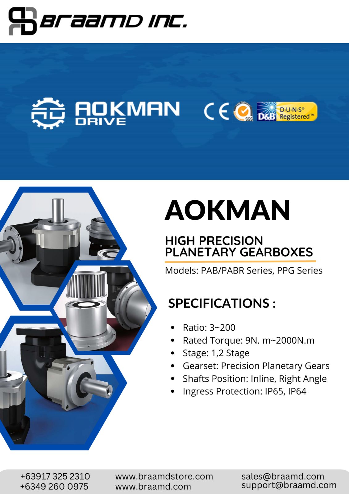 AOKMAN® High Precision Planetary Gearbox