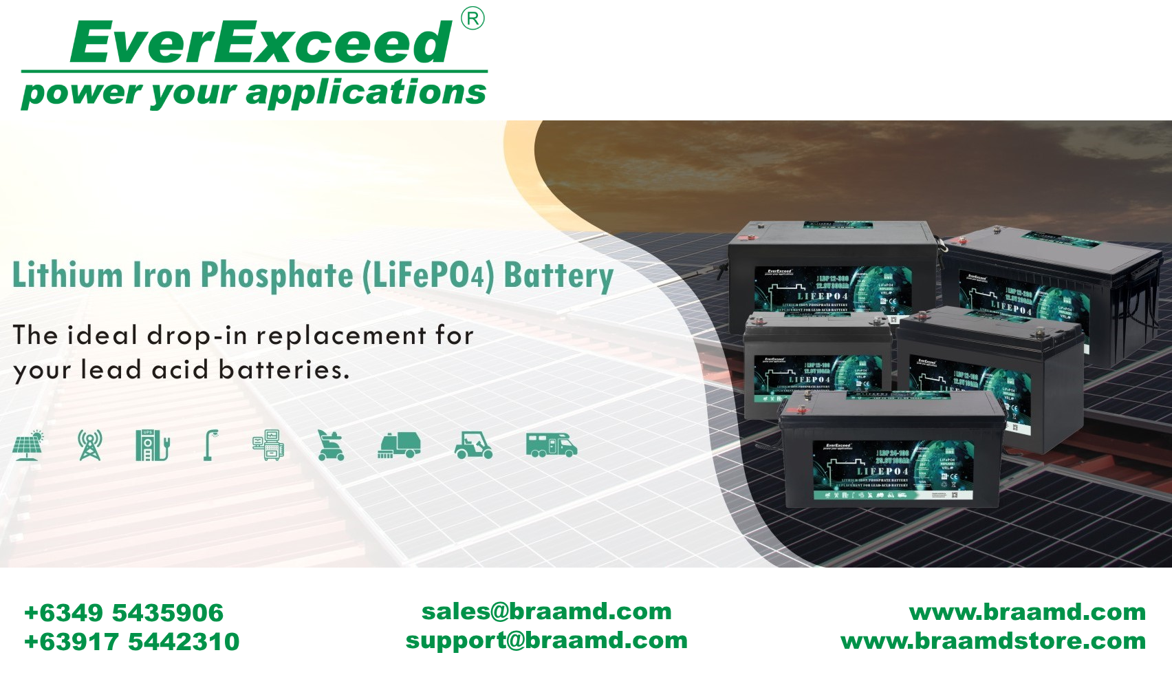 EverExceed Lithium Iron Phosphate Battery