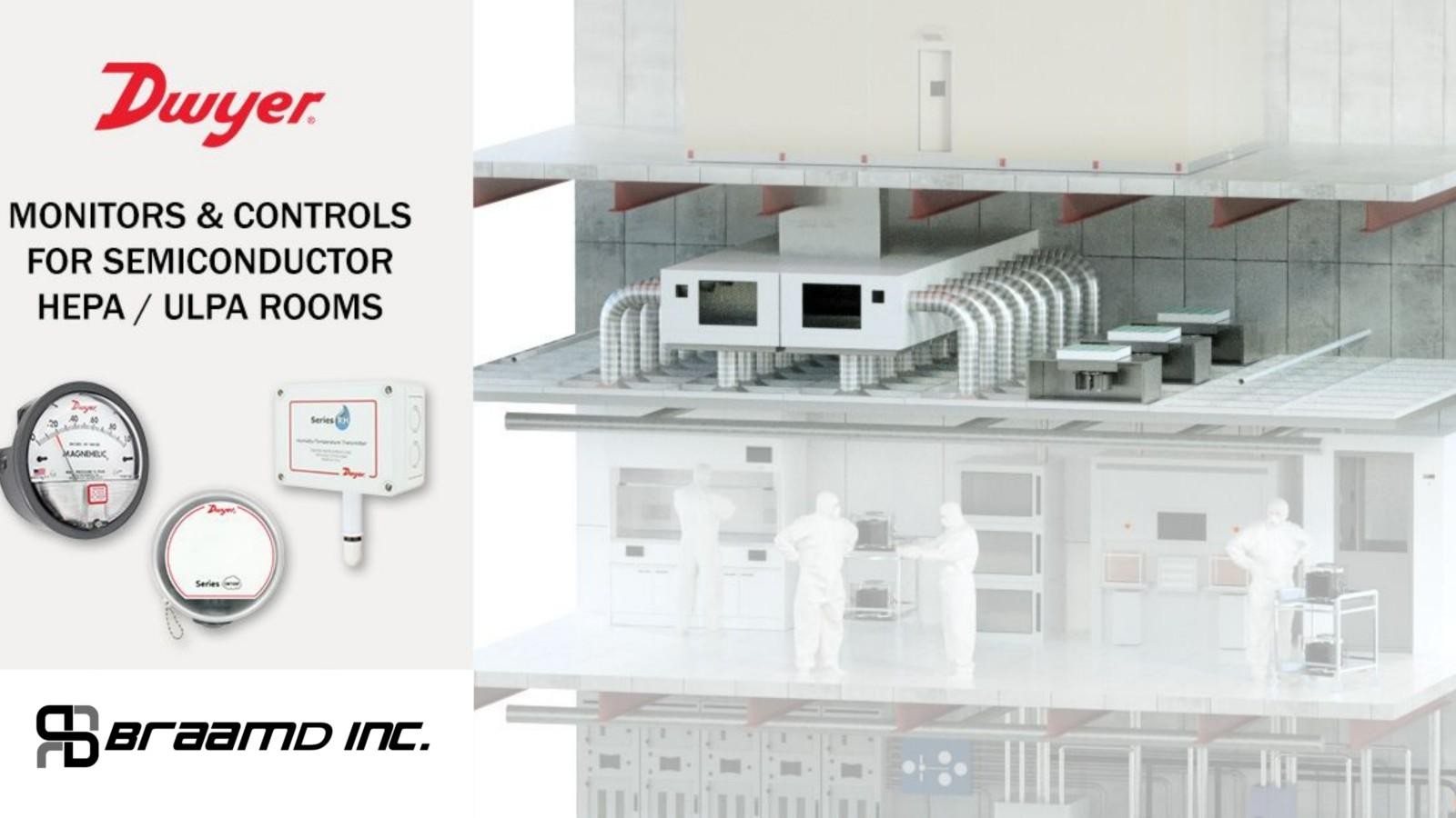 Dwyer Instruments Monitoring Solutions for Semiconductor HEPA/ULPA Room