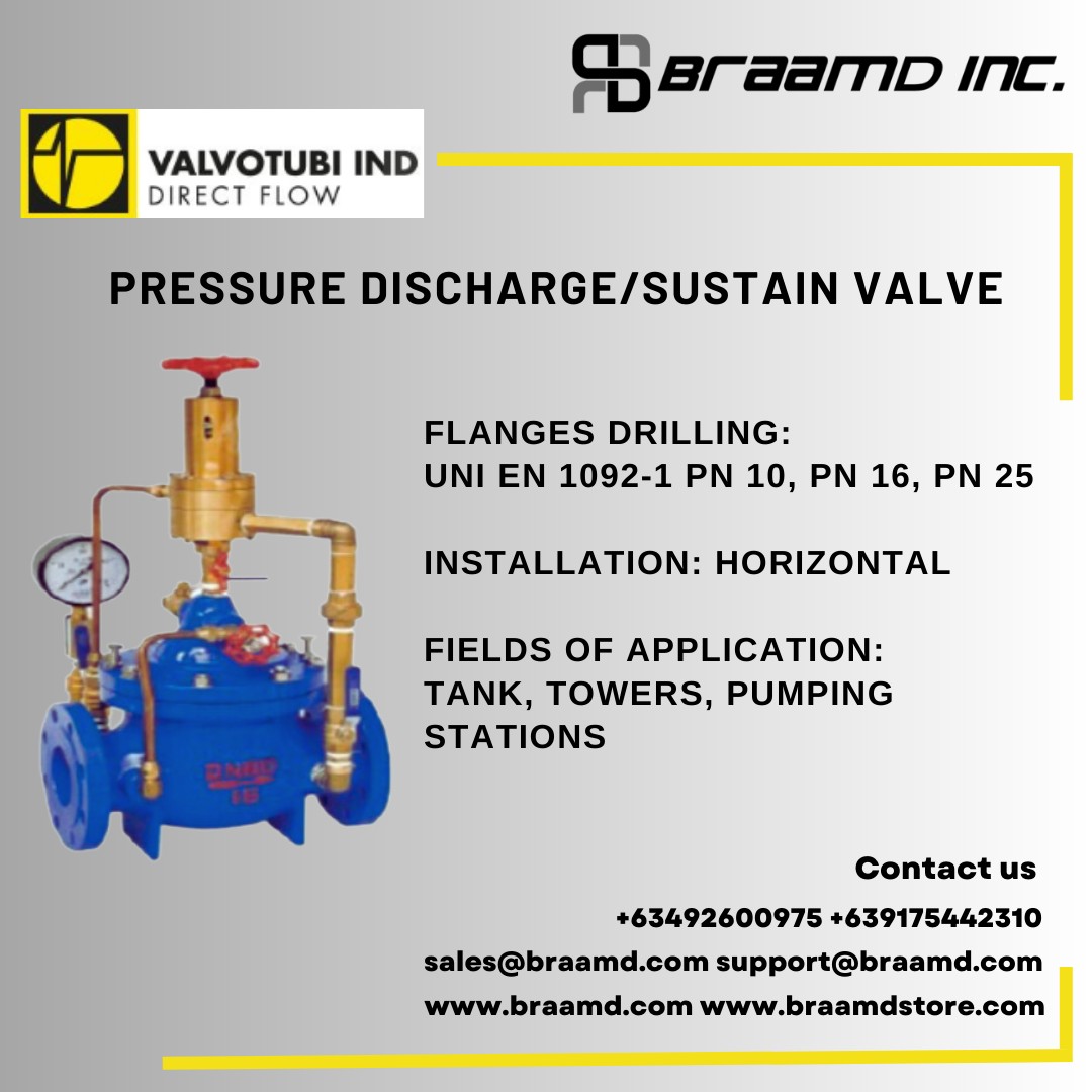 Pressure Discharge & Sustain Valve by Valvotubi
