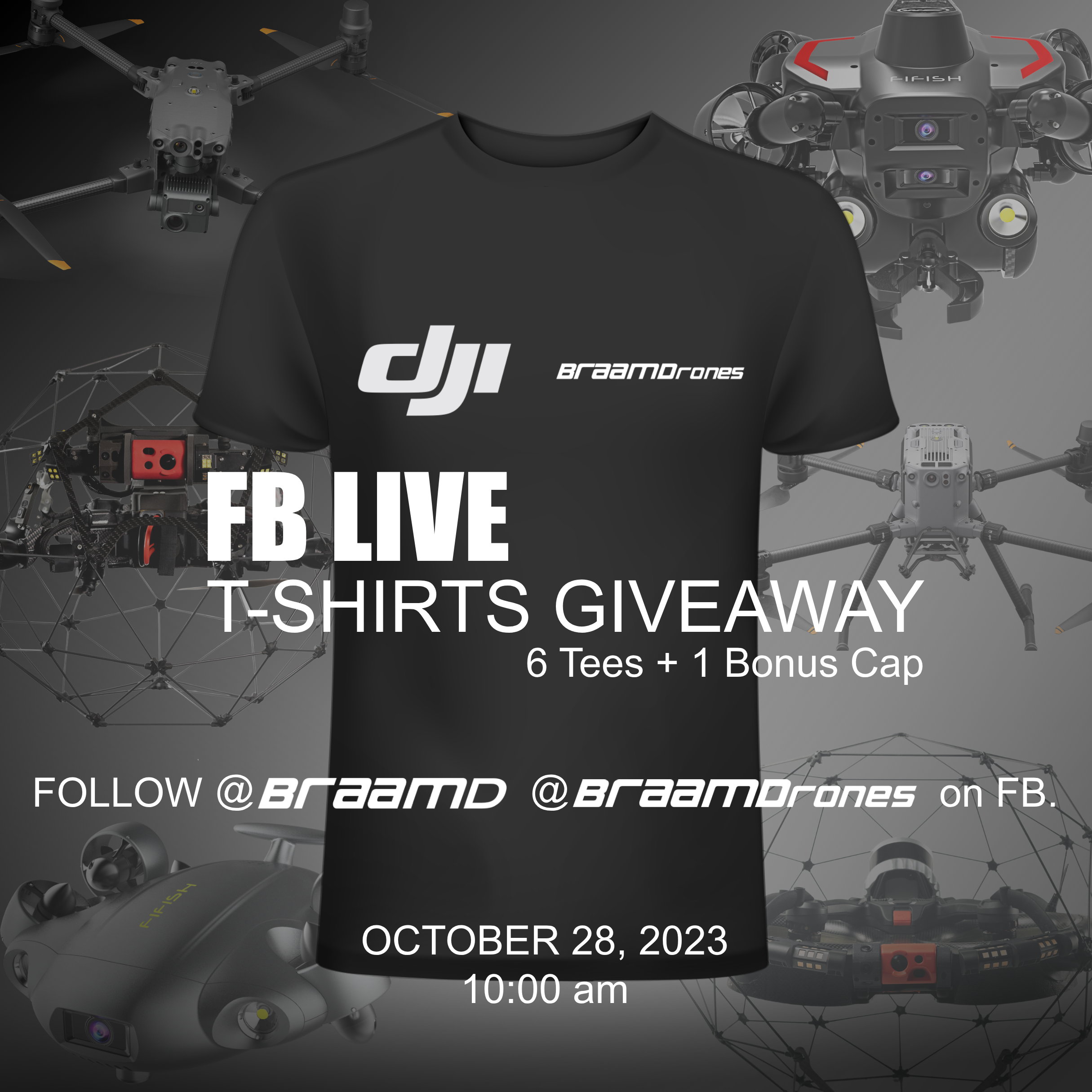 Braamd Inc x DJI T-Shirts Giveaway!