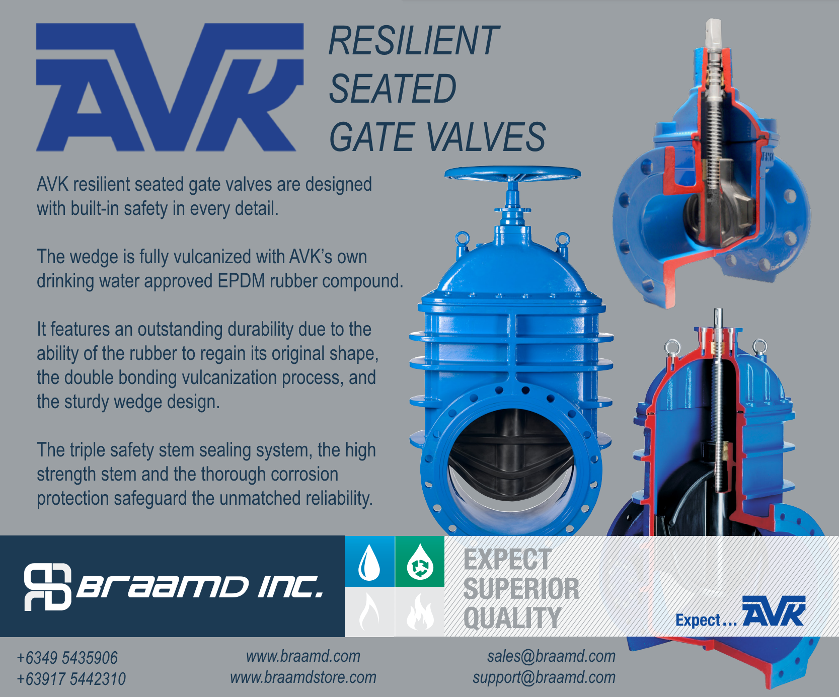 AVK Resilient Seated Gate Valves