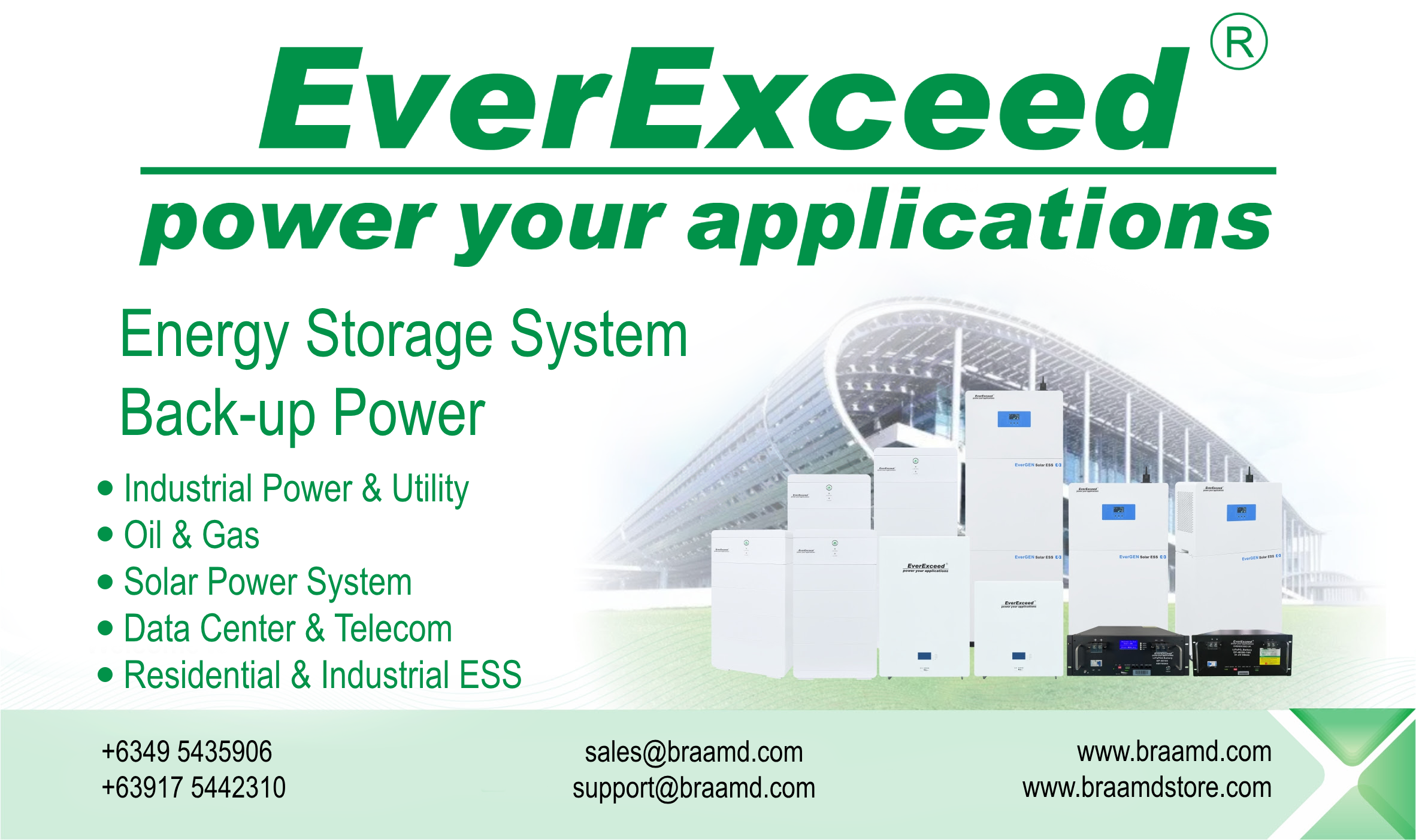 EverExceed Energy Storage System & Back-up Power