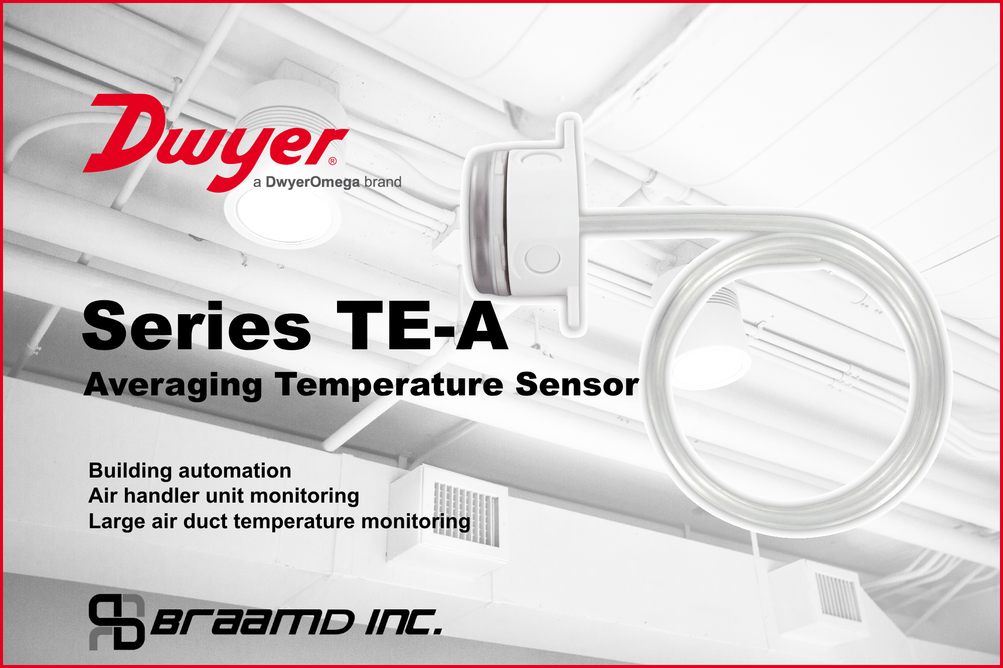 Dwyer Series TE-A Averaging Temperature Sensors