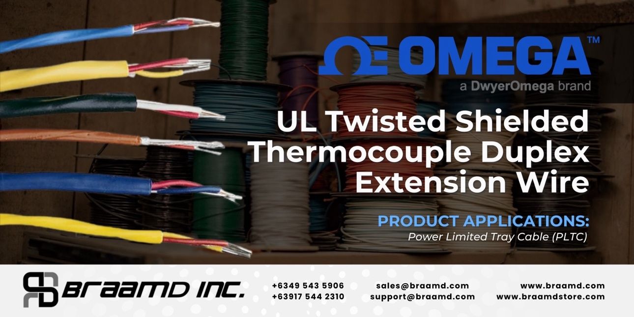OMEGA™ twisted/shielded thermocouple wire