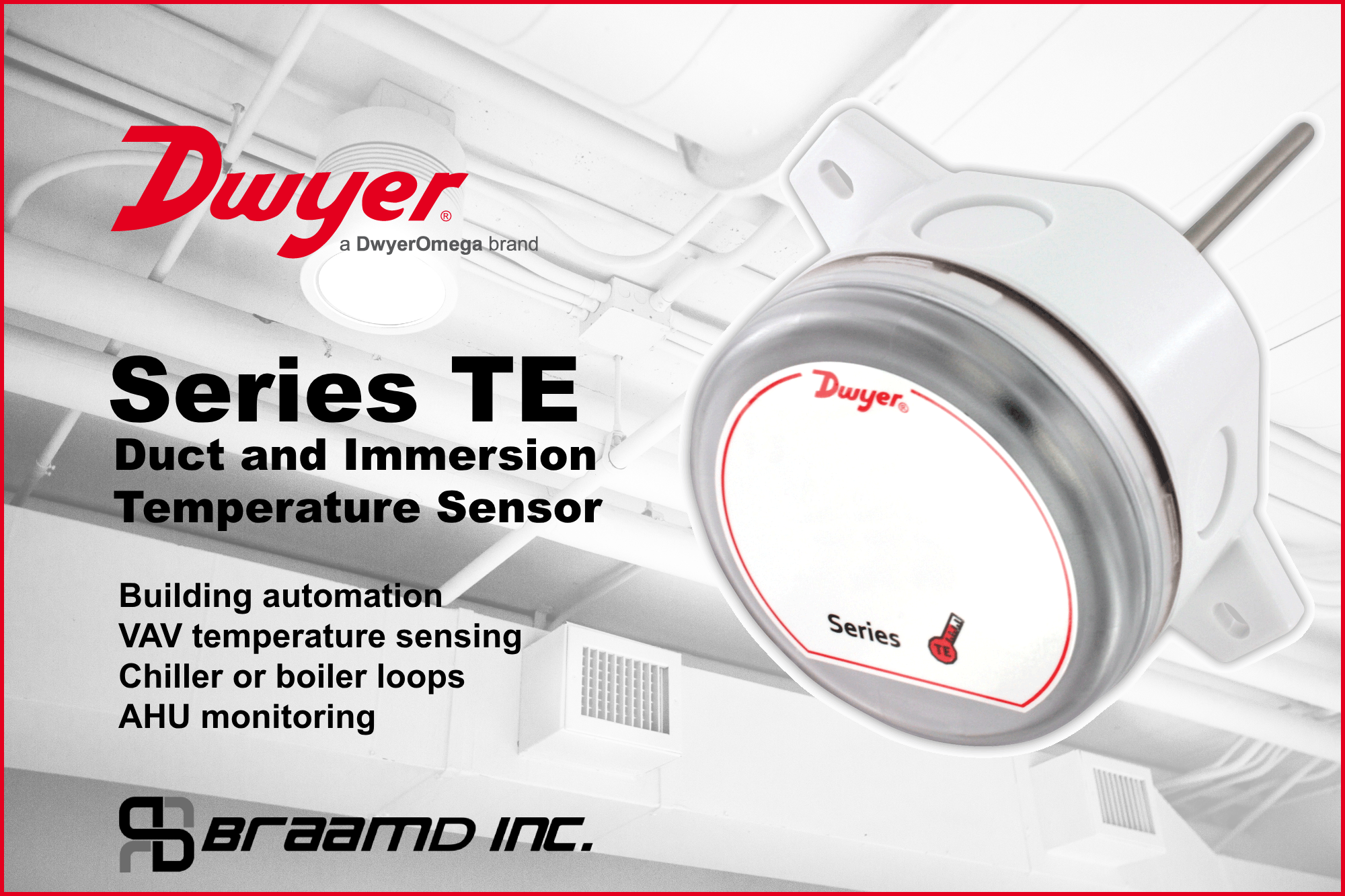 SERIES TE DUCT AND IMMERSION BUILDING AUTOMATION TEMPERATURE SENSOR MAIN