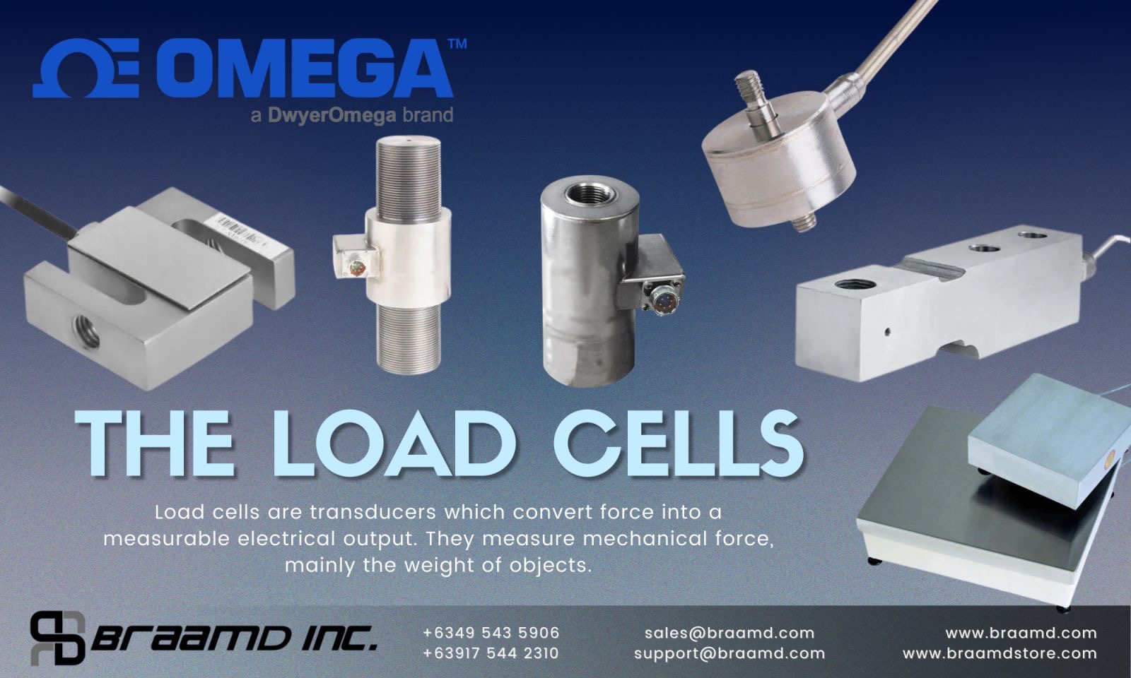 We can tell you more about OMEGA™ Engineering Load Cells