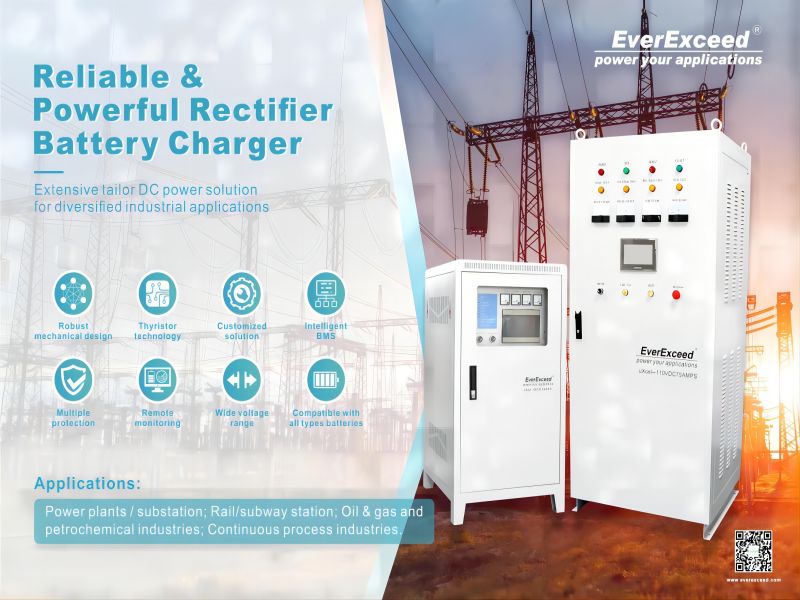 EverExceed UXcel® Thyristor Controlled Industrial Battery Charger
