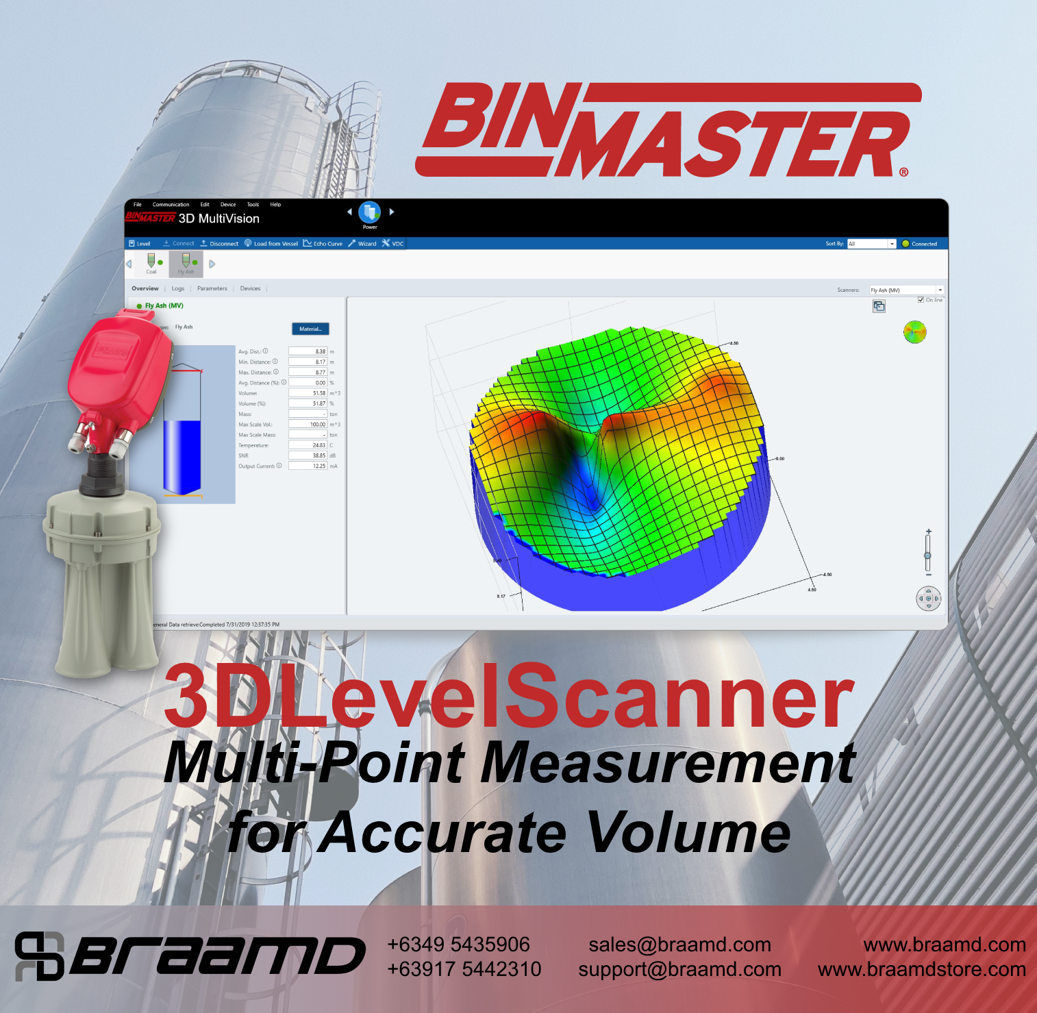 3d Level Scanner by BinMaster