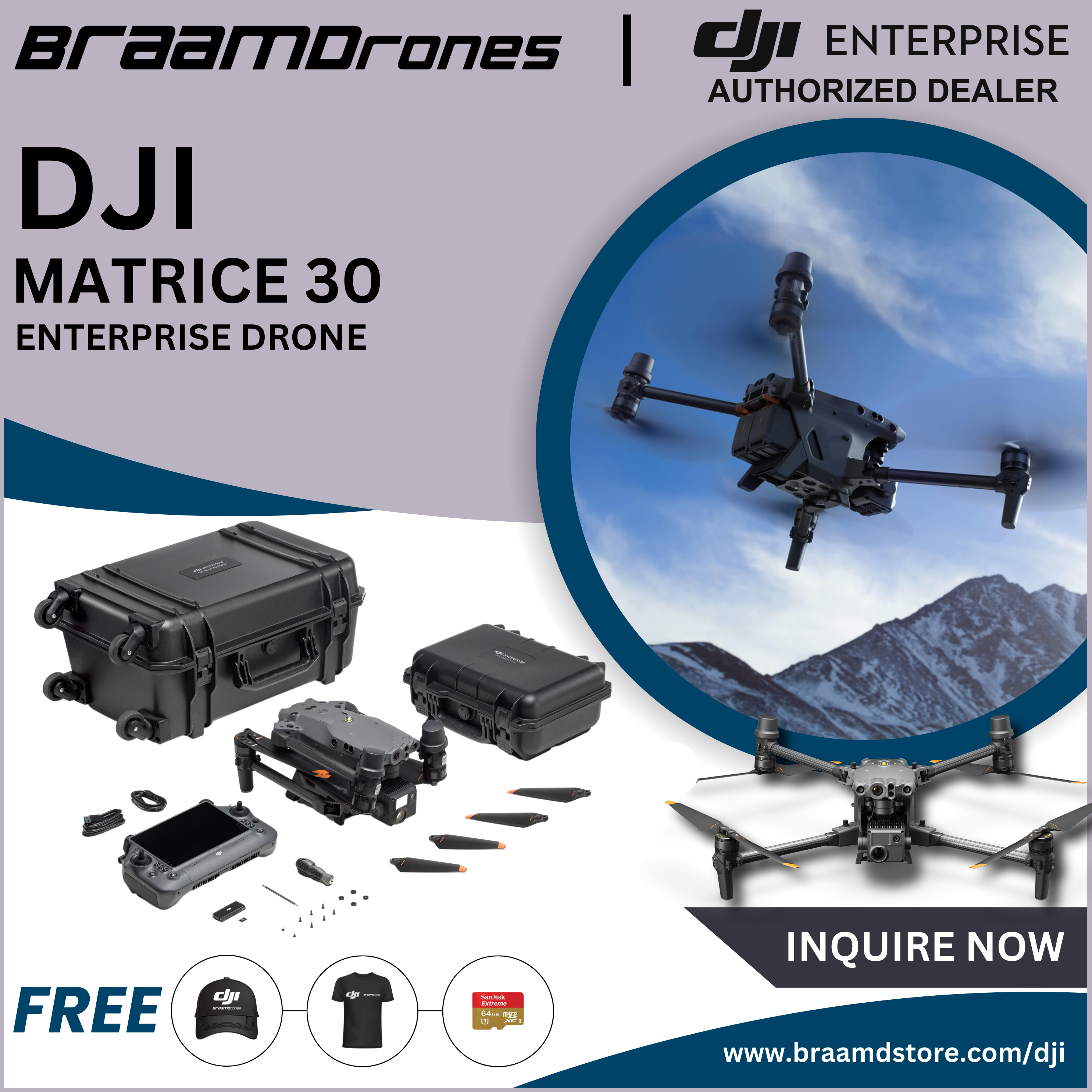 DJI Matrice 30 Middle sized drone with fixed sensor