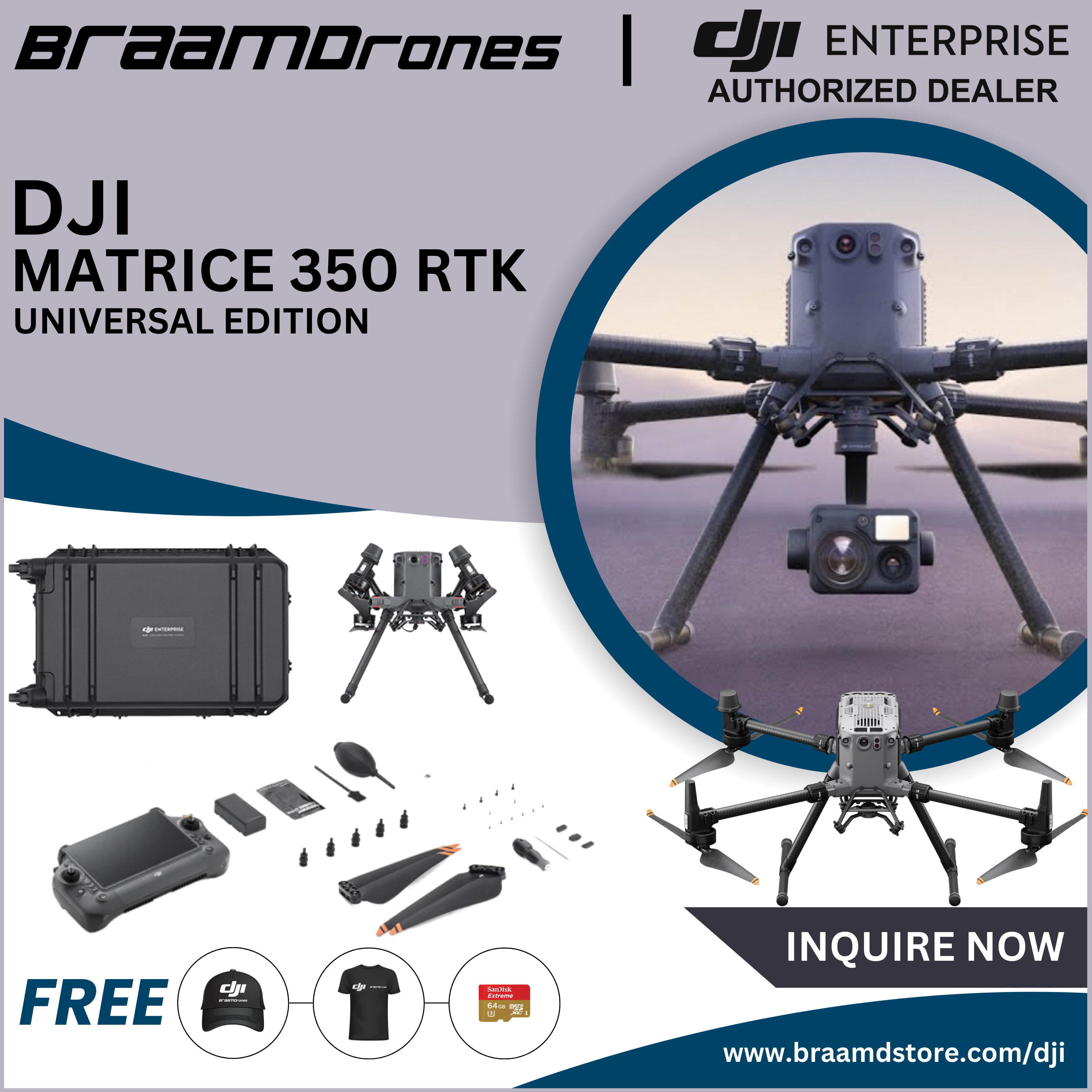 DJI Matrice 350 RTK Flagship Drone with multiple payload options
