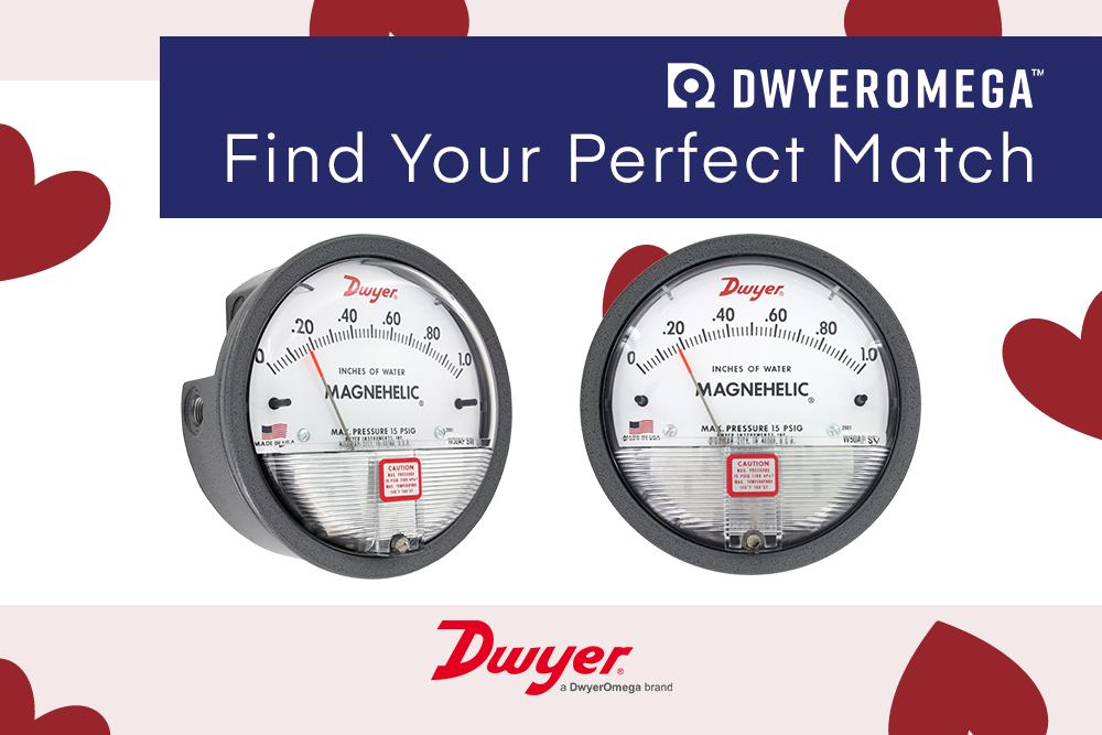 Opposites attract with Dwyer's Magnehelic® differential pressure gages