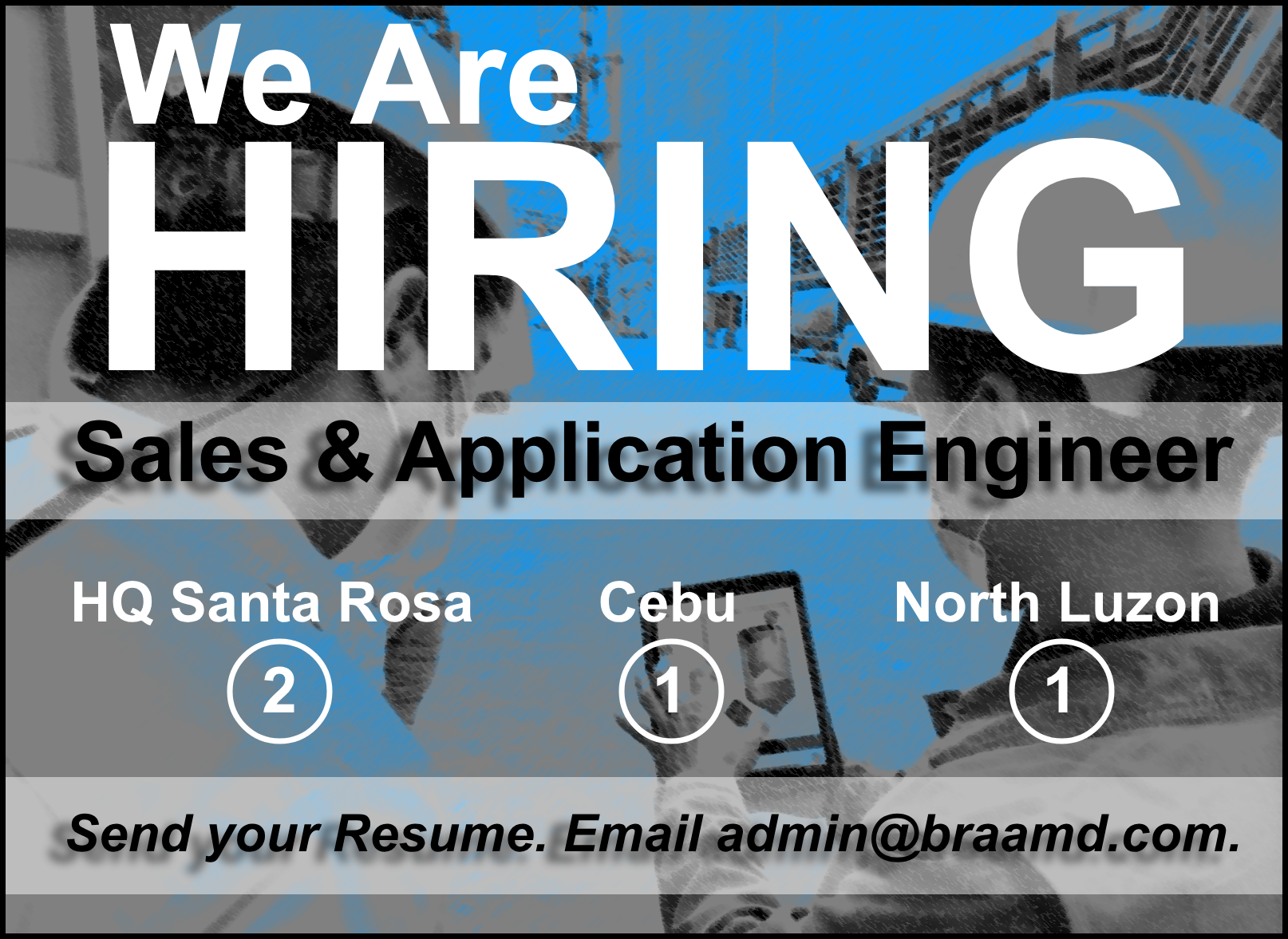 WE ARE HIRING! Sales & Application Engineers (January 2024)