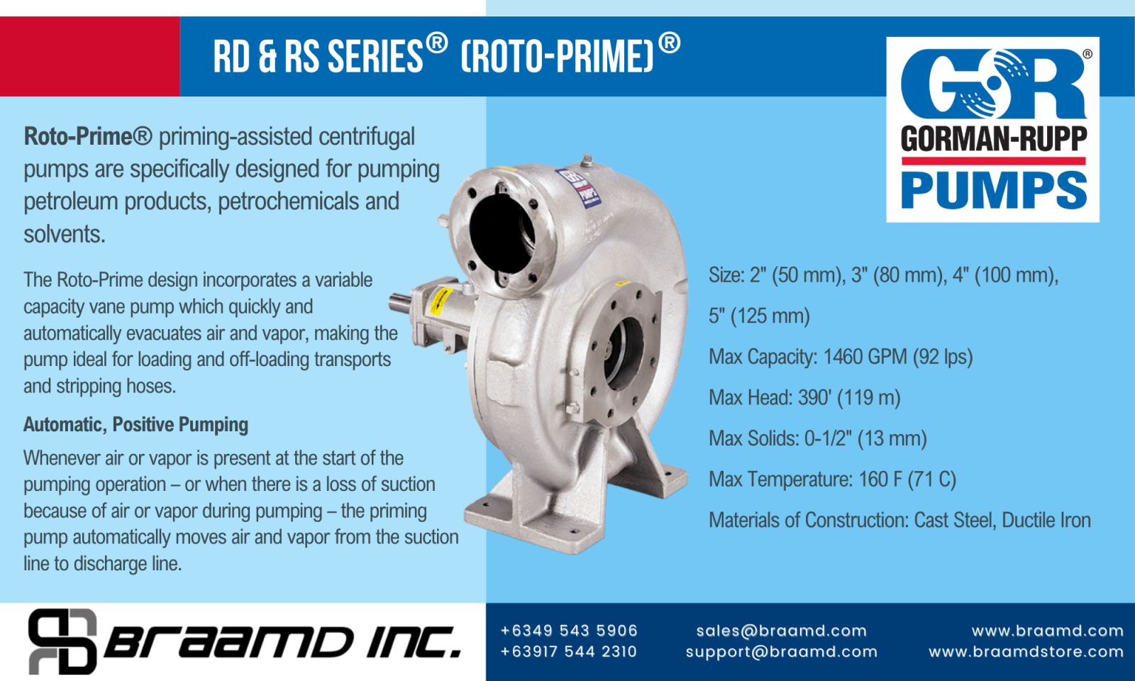 Gorman Rupp RD & RS SERIES® (ROTO-PRIME®)