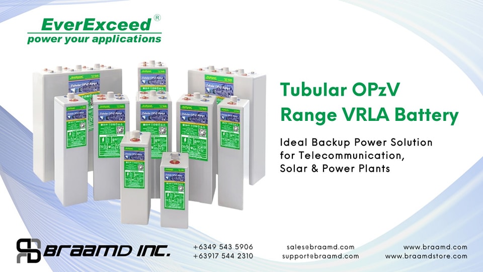 Tubular OPzV Range VRLA Battery