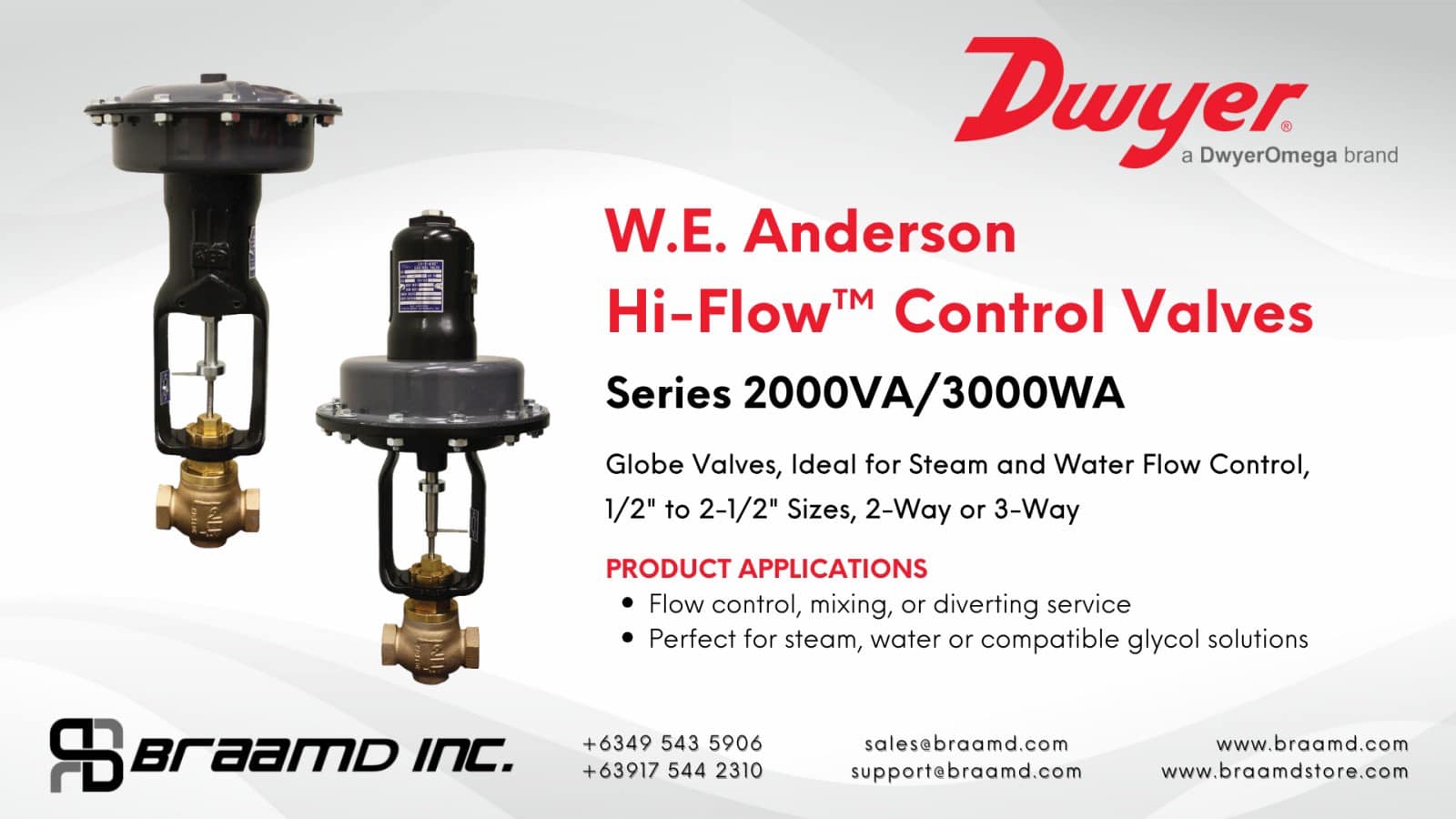 W.E. Anderson Hi-Flow™ Control Valves