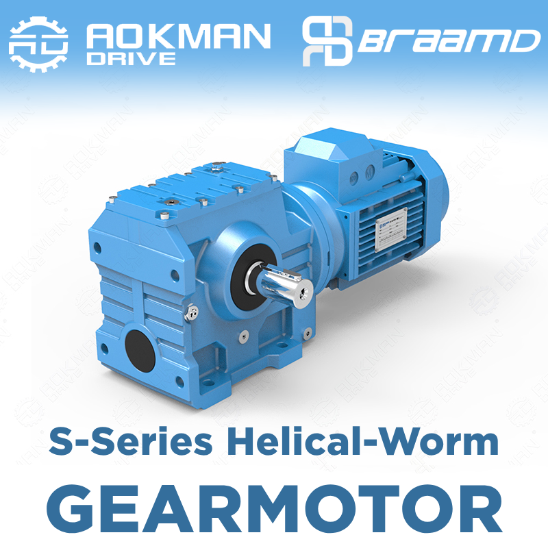 Aokman S-SERIES Helical-Worm Gearmotor