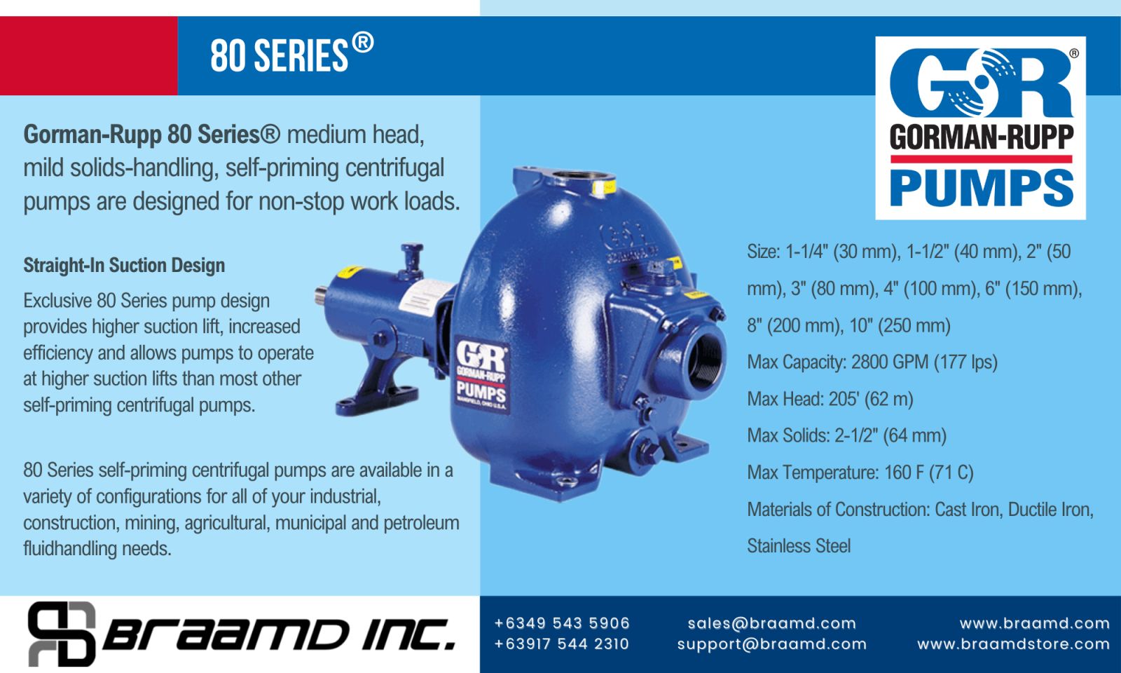 Gorman-Rupp 80 Series® Pump