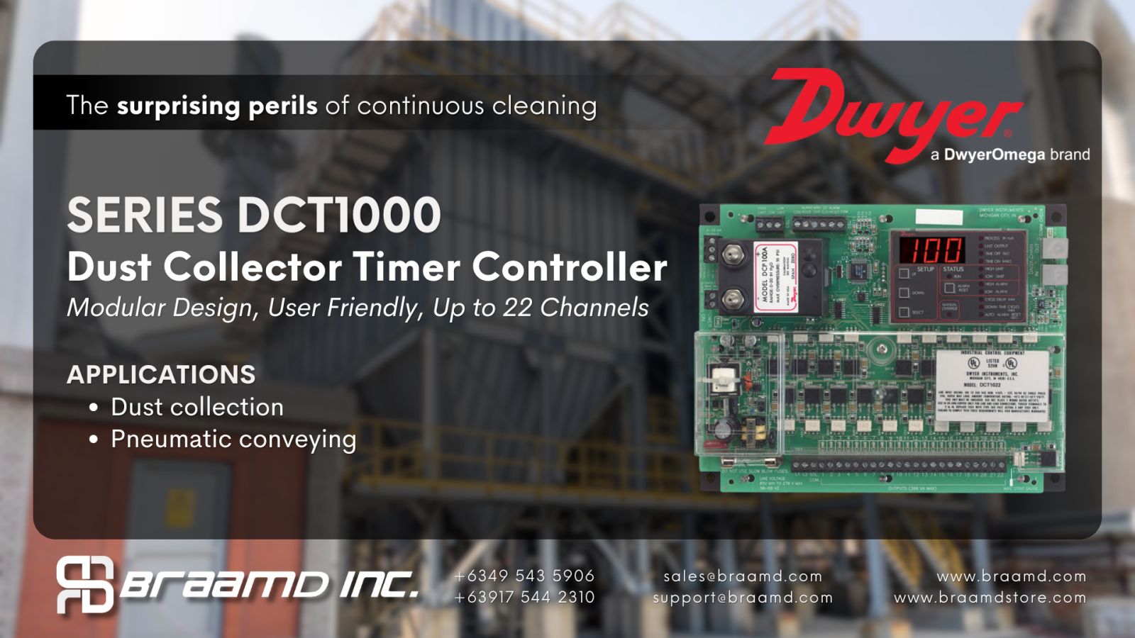 The Series DCT1000 Dust Collector Timer Controller