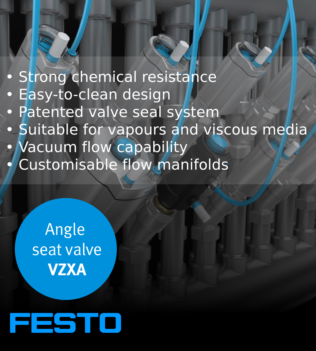 Festo VZXA angle Seat Valve