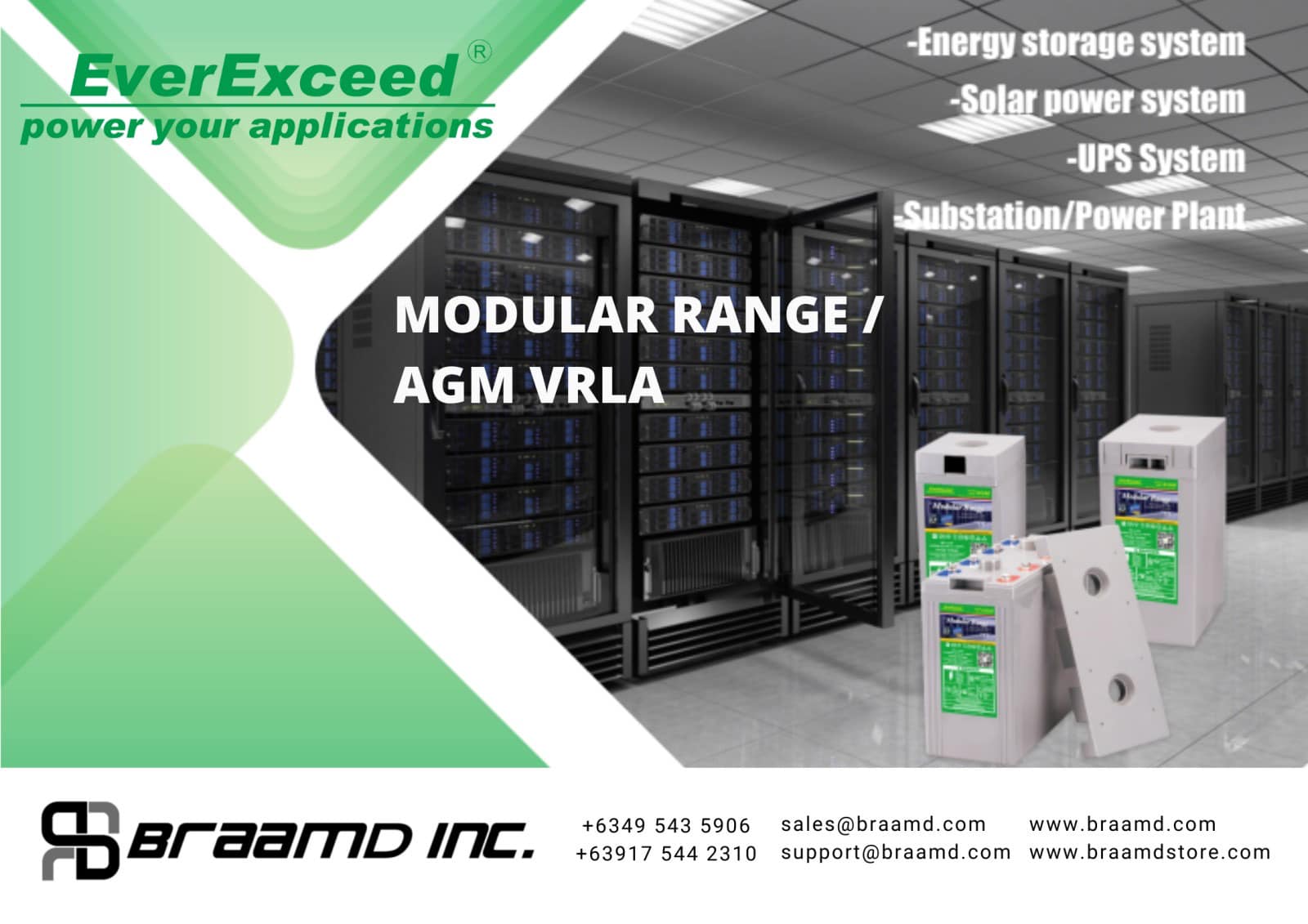 EverExceed Modular Range VRLA