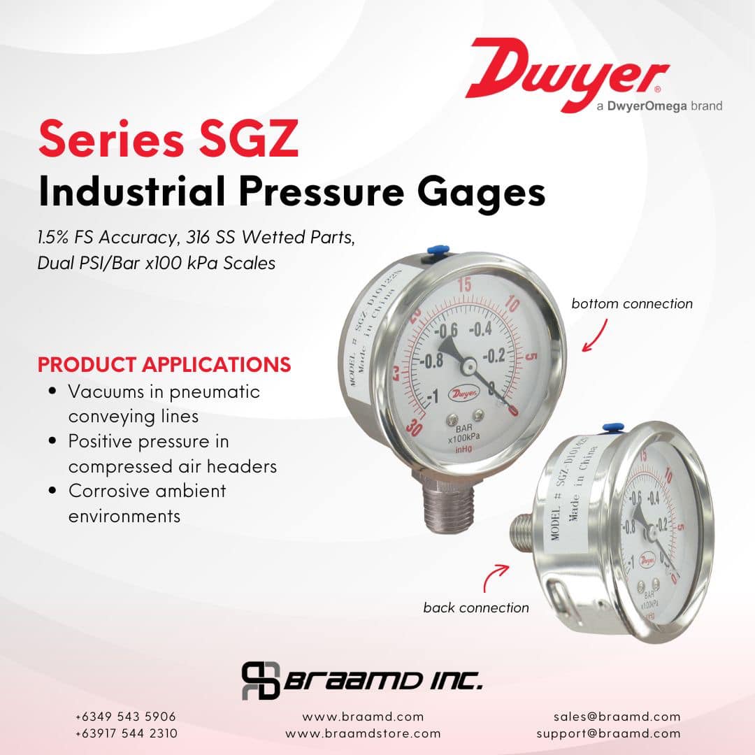 Series SGZ Industrial Pressure Gages