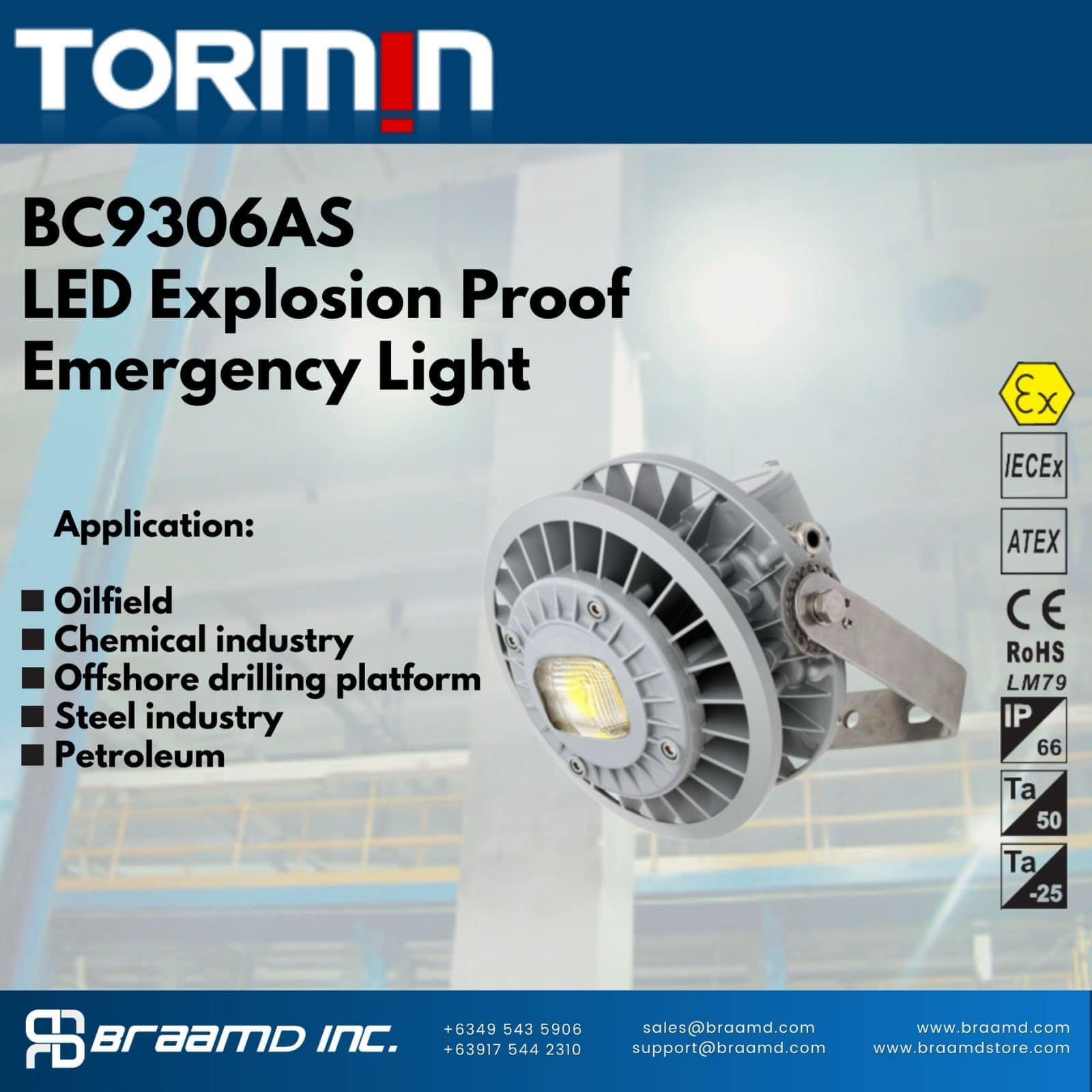 TORMIN LED Explosion Proof Emergency Light