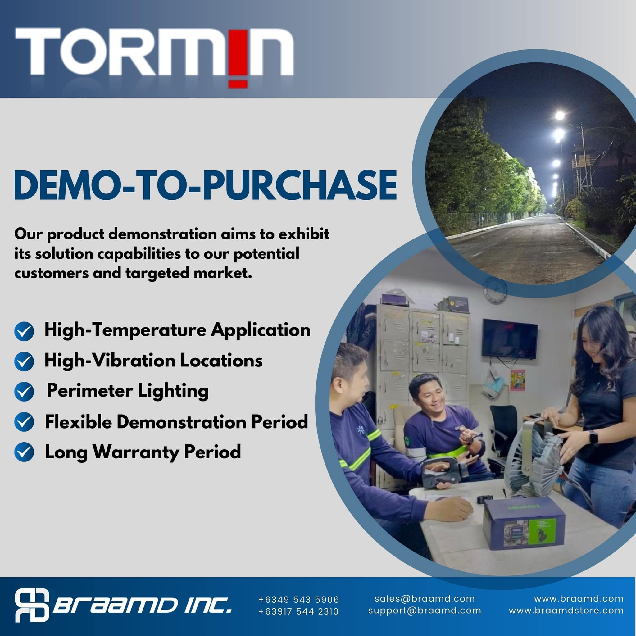 Tormin Industrial Lighting Demo-to-Sell