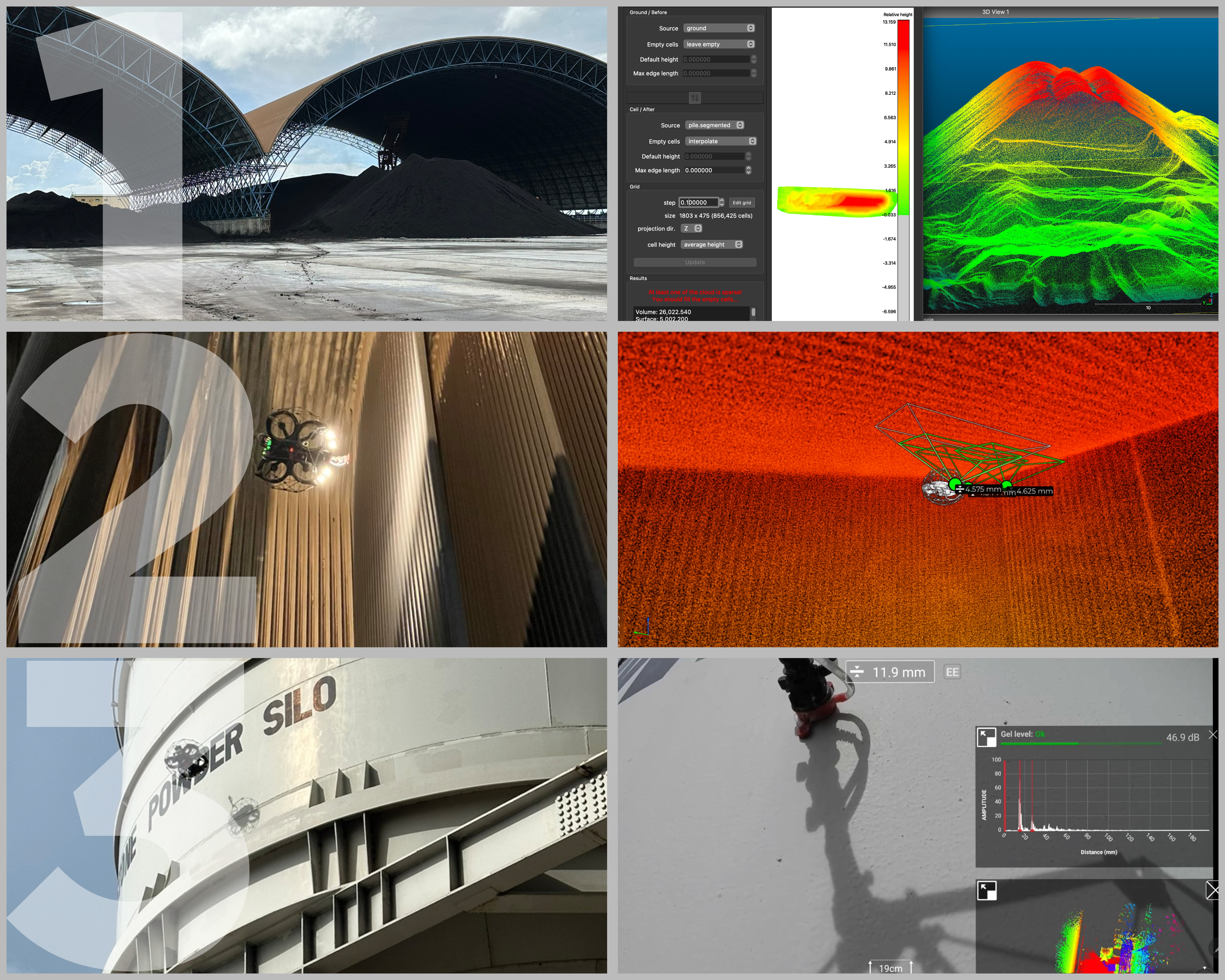 3-in-1 Power Solution from ELIOS 3 Drone: Volume Calculation, Inspection, and UT Measurement