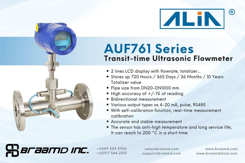 AUF761 Series Transit-time Ultrasonic Flowmeter