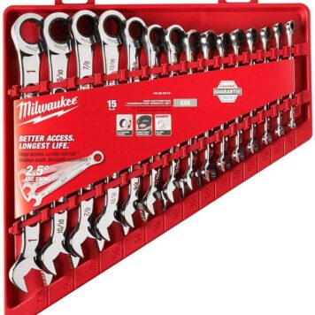 Milwaukee Electric Tools MLW48-22-9416 Ratcheting Combination Wrench Set