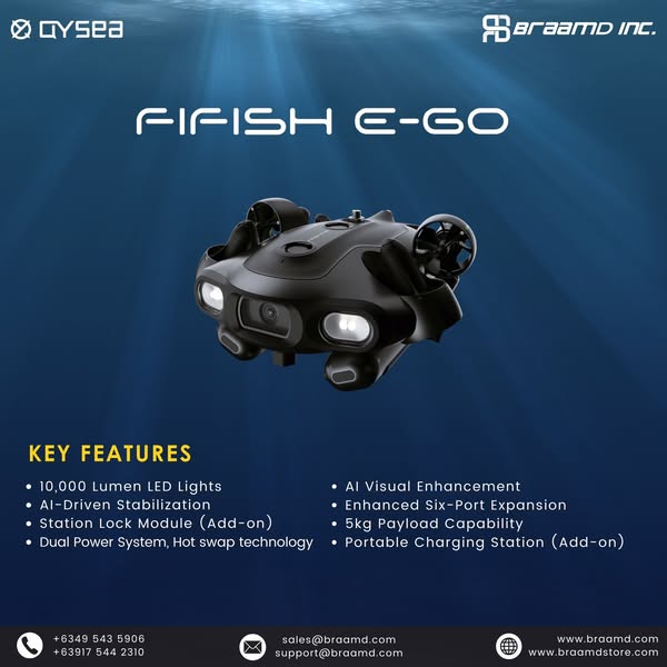 FIFISH E-GO : OPERATE & EXPLORE WITHOUT BOUNDARIES