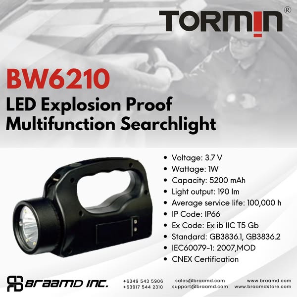 TORMIN LED Explosion-Proof Multifunction Searchlight