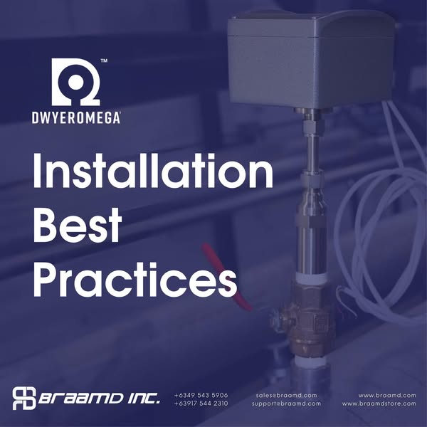 𝐃𝐰𝐲𝐞𝐫𝐎𝐦𝐞𝐠𝐚: 𝐈𝐧𝐬𝐭𝐚𝐥𝐥𝐚𝐭𝐢𝐨𝐧 𝐁𝐞𝐬𝐭 𝐏𝐫𝐚𝐜𝐭𝐢𝐜𝐞𝘀 Proper installation is crucial for achieving accurate and reliable readings from electromagnetic flow meters. Even high-quality meters can provide poor results if not installed correctly. Key factors include proper grounding, pipeline condition, meter placement, and adherence to manufacturer guidelines. Installation Methods: 𝟭. 𝗜𝗻-𝗟𝗶𝗻𝗲 𝗜𝗻𝘀𝘁𝗮𝗹𝗹𝗮𝘁𝗶𝗼𝗻 - involves integrating the electromagnetic flow meter directly into the pipeline – replacing a section of the pipe. One example for this is the FMG480 Series Magmeter. Pros: • High accuracy and reliability • No extra fittings needed • Low maintenance once installed Cons: • Requires system shutdown for installation/removal • Costly for retrofitting existing systems 𝟮. 𝗛𝗼𝘁-𝗧𝗮𝗽 𝗜𝗻𝘀𝘁𝗮𝗹𝗹𝗮𝘁𝗶𝗼𝗻 - a specialized method that allows an electromagnetic flow meter to be inserted into a pressurized pipeline without the need for system shutdown. An example for this is the Series-IEF Electromagnetic Flow Transmitter. Pros: • No need to shut down operations • Suitable for large or pressurized pipes • Cost-effective for retrofits Cons: • Slightly less accurate than in-line methods • Requires careful drilling and sealing For more installation guidelines, you can contact us at sales@braamd.com or support@braamd.com.