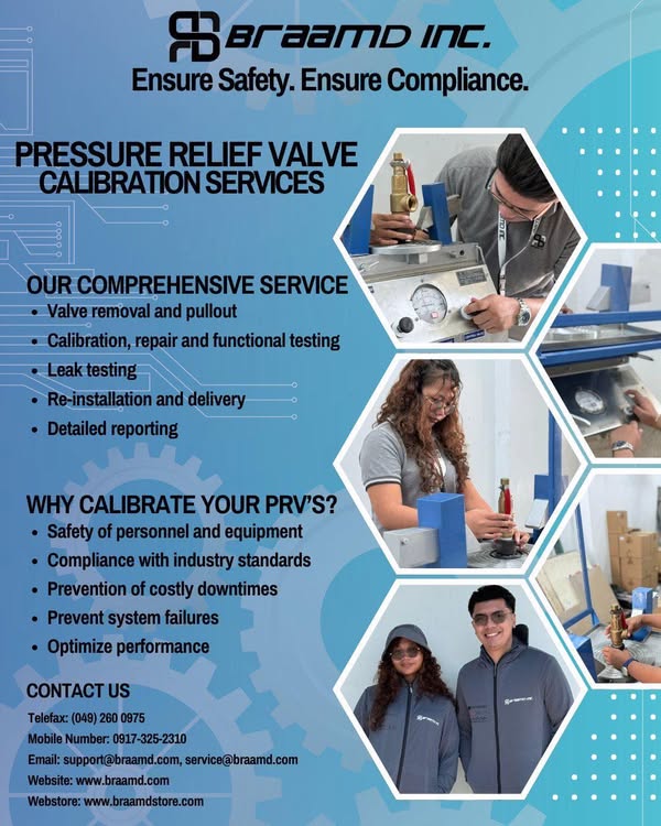 Pressure Relief Valve Calibration Services