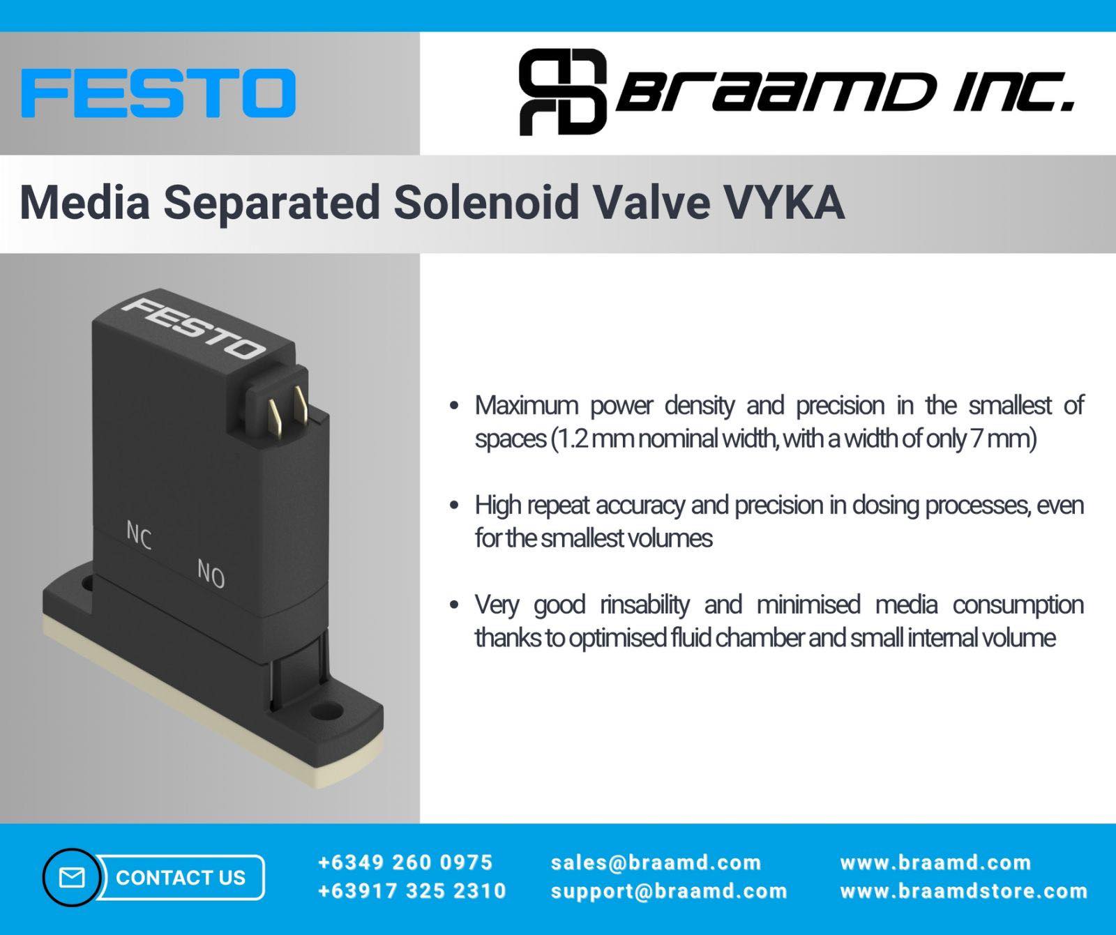 Festo Media Separated Solenoid Valve VYKA