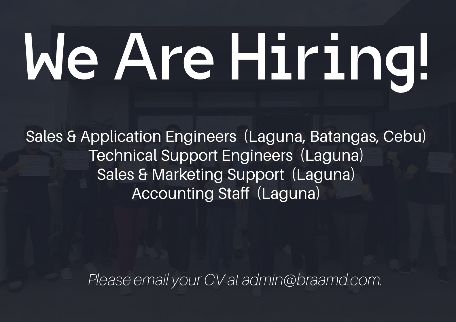 Mid-Year Hiring of Braamd Continues!